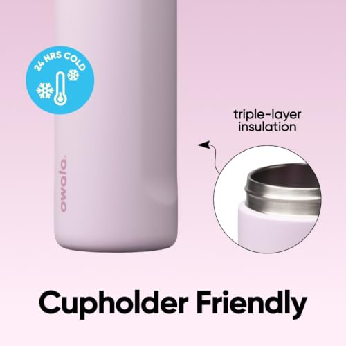 FreeSip Stainless Steel Water Bottle 24 oz Lilac You A lot