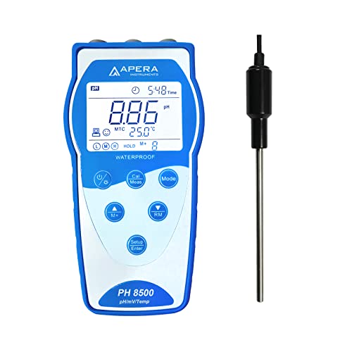 Premium Series PH8500 Portable pH Meter with Temperature Probe Only
