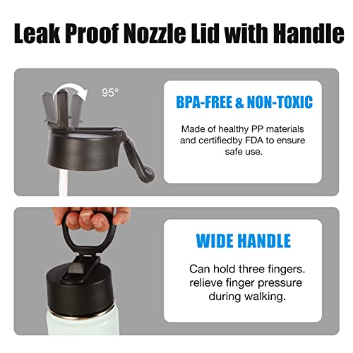 Insulated Water Bottles with Straw Bulk 4 Pack