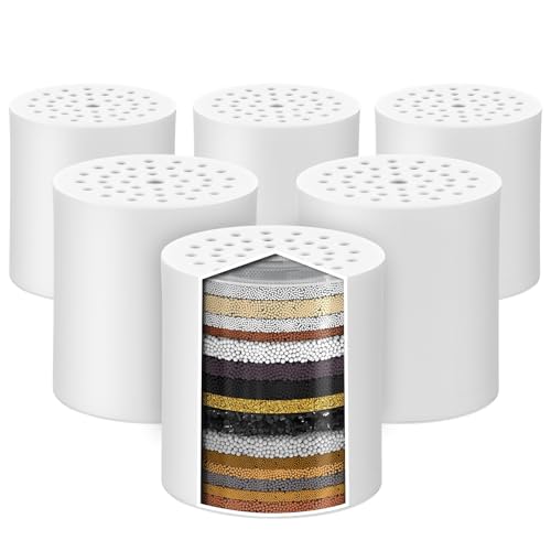 6 Pack 20 Stage Shower Filter Replacement by Cenipar Shower Cartridge Filter