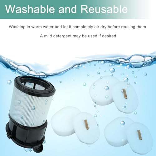 IP1251 IP3251 HEPA Filter Replacement for Shark Cordless PowerDetect Clean (4 Count)