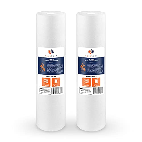 1 Micron 20 x 4.5 Sediment Water Filter Replacement Cartridge (2 Count)