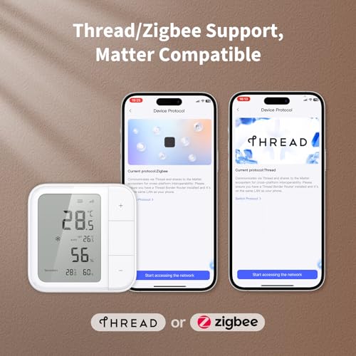 Thread Zigbee Smart Climate Sensor W100