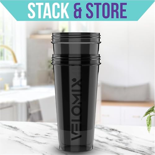 2 Pack 28oz Protein Shaker Bottle for Protein Mixes (2 Count)