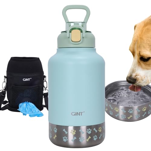 37oz Insulated Dog Water Bottle with Carrying Case