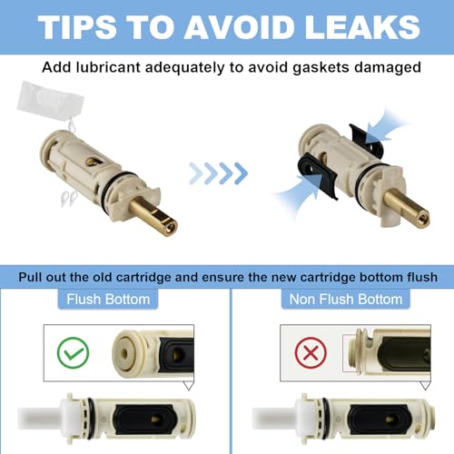 Replacement Cartridge Compatible with Moen 1222 Replacement Cartridge .Fit for Moen Tub Shower and One