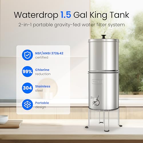 TK15-A-S Gravity Water Filter System, NSF/ANSI 42&372 Certified