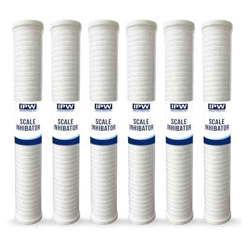 5-Micron Grooved Polypropylene Sediment Replacement Filter Compatible with Tankless Water Heaters & Whole-House Water Filtration - 6 Pack (6 Count)