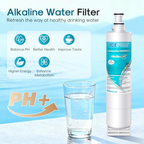 Alkaline 4396508 Refrigerator Water Filter Replacement for EDR5RXD1 (3 Count)