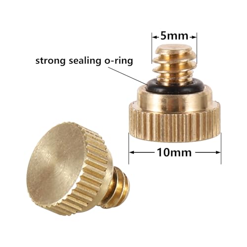 Brass Misting Nozzle Plug 12pc Heavy Duty 10 (12 Count)