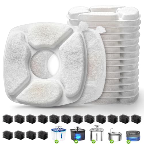 32 Pcs Cat Water Fountain Replacement Filters (32 Count)