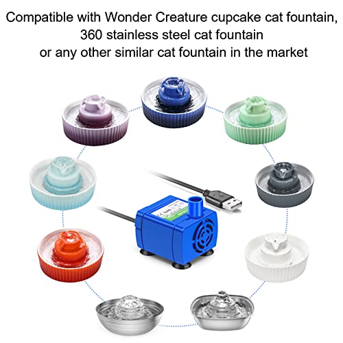 Replacement Pump for Cupcake Ceramic Cat Fountain