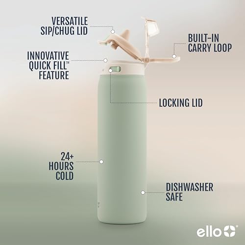 Pop & Fill 22oz Stainless Water Bottle