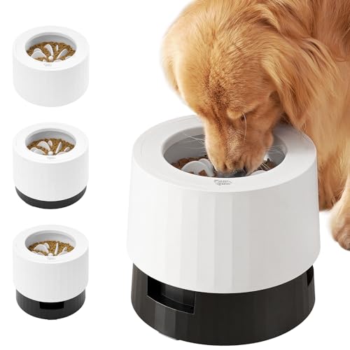 Elevated 60oz Slow Feeder Dog Bowls Large Breed Raised Food Bowl