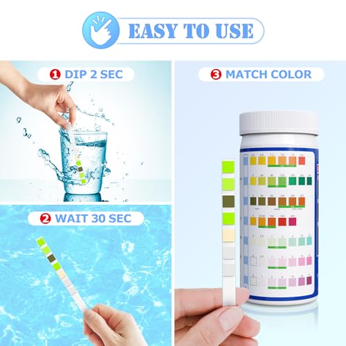 Pool Test Strips Spa Hot Tub Pool Water Testing Kit (125 Count)