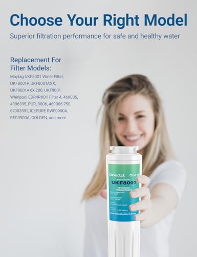 UKF8001 Water Filter Compatible with mayt*ag UKF8001 (4 Count)