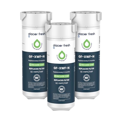XWFE (Built-in CHIP) Refrigerator Water Filter Pack of 3 (3 Count)