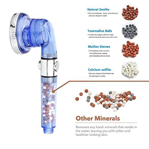 Hard Water Filter Showerhead (5 Piece set)