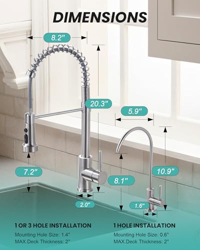 Kitchen Faucet and Water Filter Faucet