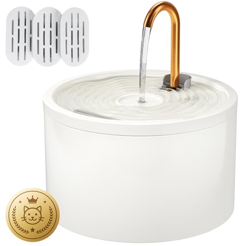 Ceramic Cat Water Fountain (71 Fl Oz)