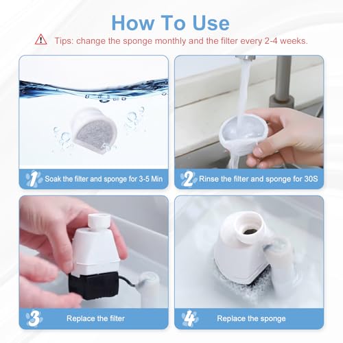 20 Pcs Cat Water Fountain Filters Replacment Compatible with PetSafe Drinkwell Fountains (20 Count)
