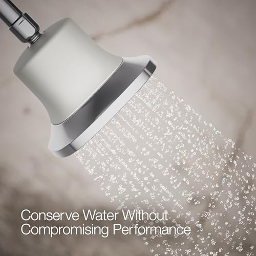 37722-G-CP Cinq Square Single-Function Filtered Showerhead, Five-Layer Filtration, 1.75 GPM, Contemporary Design, Easy to Clean, Polished Chrome