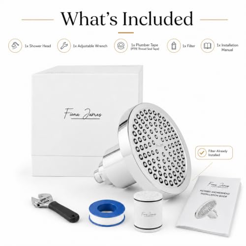 Filtered Shower Head for Hair Thinning & Hard Water