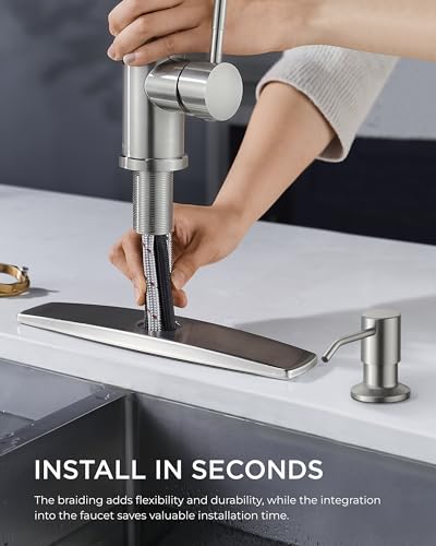 Kitchen Faucet with Soap Dispenser
