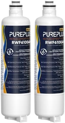 PUREPLUS BORPLFTR50 Replacement for Bosch 11025825 Ultra Clarity Pro Refrigerator Water Filter, Compatible with 12033030, 12028325,11025825, BORPLFTR55, WFC100MF, B36CT80SNS, B36CL80ENS, 2Pack