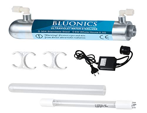Ultraviolet Reverse Osmosis 100GPD Water Filter System for Drinking Water with 6W Under Sink UV (2 Count)