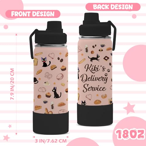 18oz Kikis Delivery Service Water Bottle with 2 Lids