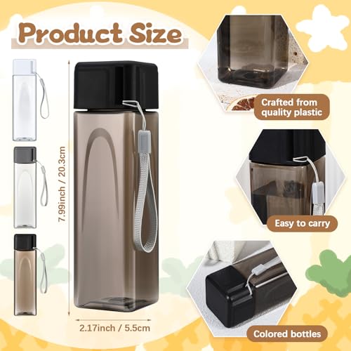 30 Pcs Water Bottles Bulk 17 Oz Plastic Leak Proof