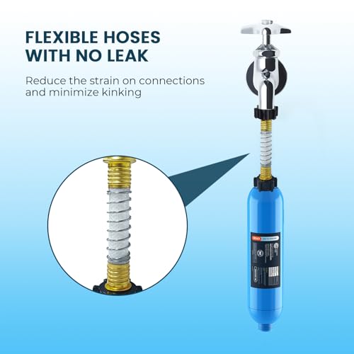RV Marine Inline Filter with 1 Flexible Hose 2 (2 Count)