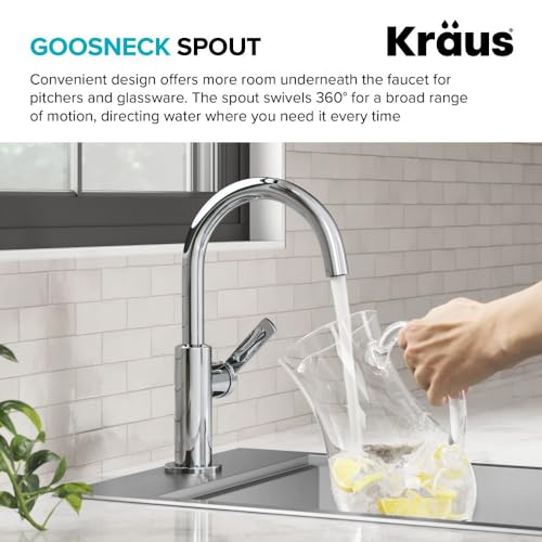 Oletto Single Handle Kitchen Bar Faucet in Chrome