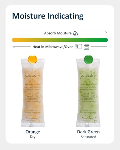 112 Gram [4 Packs] Silica Gel Desiccant Packs for Larger Container Desiccant Bags with Orange Indicating Beads for 3D Printer Filament Gun Safe Camera Electronics Equipment Food Grade (3.9507 Ounce)
