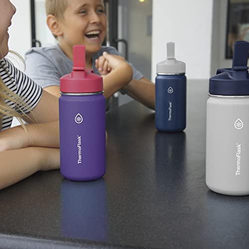 Kids 14 oz Insulated Water Bottles with Straw Lid BPA (2 Count)
