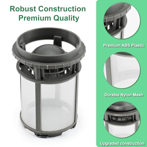 Upgraded】W10872845 Dishwasher Pump Filter Cup Replacement for Amana Kenmore Whirlpool KitchenAid Dishwasher