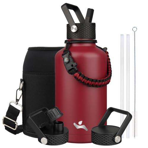 64 oz Insulated Stainless Steel Water Bottle Jug with Handle