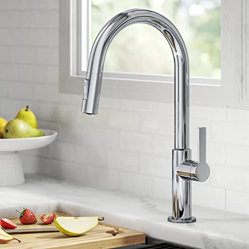Chrome Single Handle Pull Down Kitchen Faucet KPF