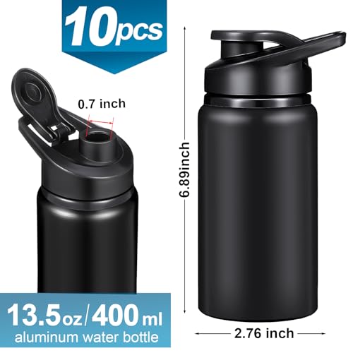 10 Pcs 13.5oz Aluminum Water Bottles Bulk