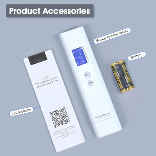 Water Tester TDS Tester 6 in 1 Professional Digital Water Quality
