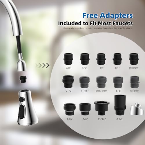 Pull Down Kitchen Faucet Head Replacement