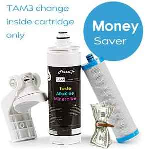 FRIZZLIFE FZ-4 Replacement Filter Cartridge for PD600-TAM3, PD800-TAM4, PD1000-TAM4 Reverse Osmosis System & TAM3, TAM4 Filter - Remineralization & Alkaline