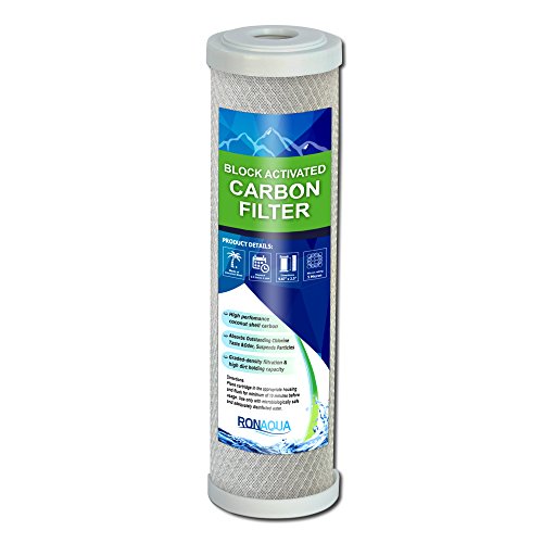 Block Activated Carbon Coconut Shell Water Filter Cartridge 5 Micron for RO & Standard 10” Housing WELL