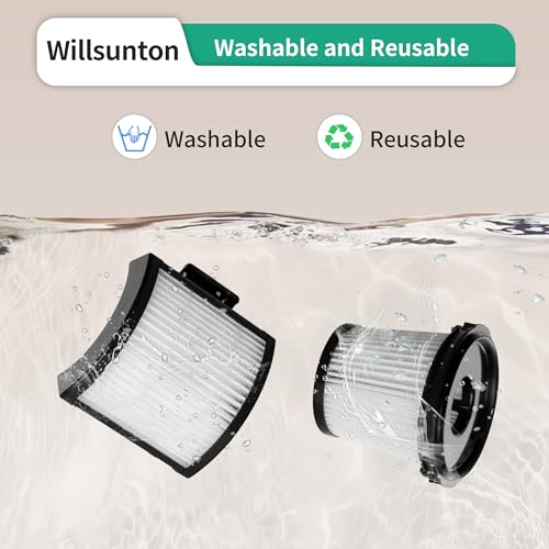 4 Pack IW3511 Filters for Shark DetectPro Lightweight Cordless Stick Vacuum (5 Count)