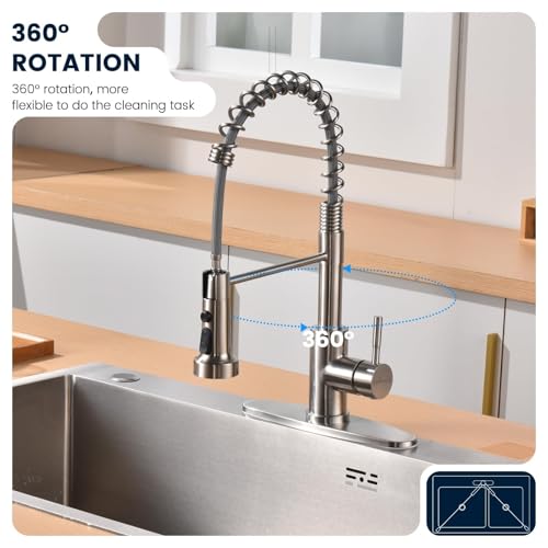 3 Mode Kitchen Faucet with Soap Dispenser