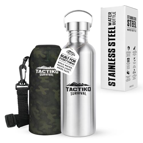 Tactiko Stainless Steel Wide Mouth Water Bottle