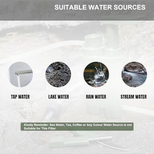 Outdoor Water Filter Multipurpose for Survival】