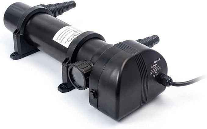 Jecod Jebao PU18 PU-18 Pond and Aquarium Clarifier, 18-watt, Black