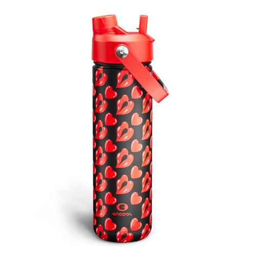 Insulated Water Bottle with Straw Stainless Steel Water Bottle